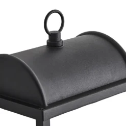 Charlotte E27 Outdoor Box Lantern With Frosted Glass - Black -Luxe Light Shop 13924360 1814980107777889