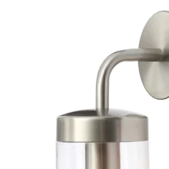 Kew Curved Arm E27 Outdoor Wall Light - Stainless Steel -Luxe Light Shop 13924369 2474980108170073