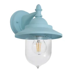 Leek Mini Fisherman's Outdoor Lantern - Pale Blue -Luxe Light Shop 13924373 1244980108021768