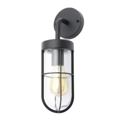 Woking Caged Outdoor Wall Light - Black -Luxe Light Shop 13924385 1824980109522917