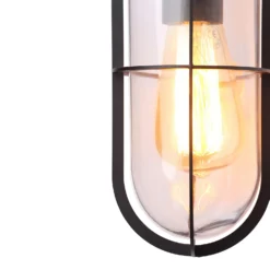 Woking Caged Outdoor Wall Light - Black -Luxe Light Shop 13924385 1915008939329276