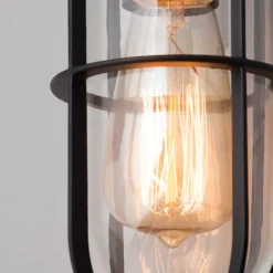 Woking Caged Outdoor Wall Light - Black -Luxe Light Shop 13924385 1955008939285428