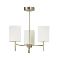 Kari 3 Light Semi Flush Ceiling Light - Brass -Luxe Light Shop 13938479 4044981960332240