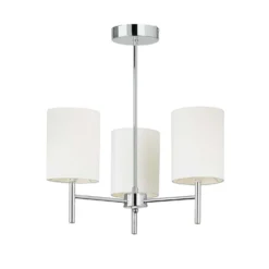 Kari 3 Light Semi Flush Ceiling Light - Chrome 10 Kari 3 Light Semi Flush Ceiling Light - Chrome -Luxe Light Shop 13938480 1114981960859673