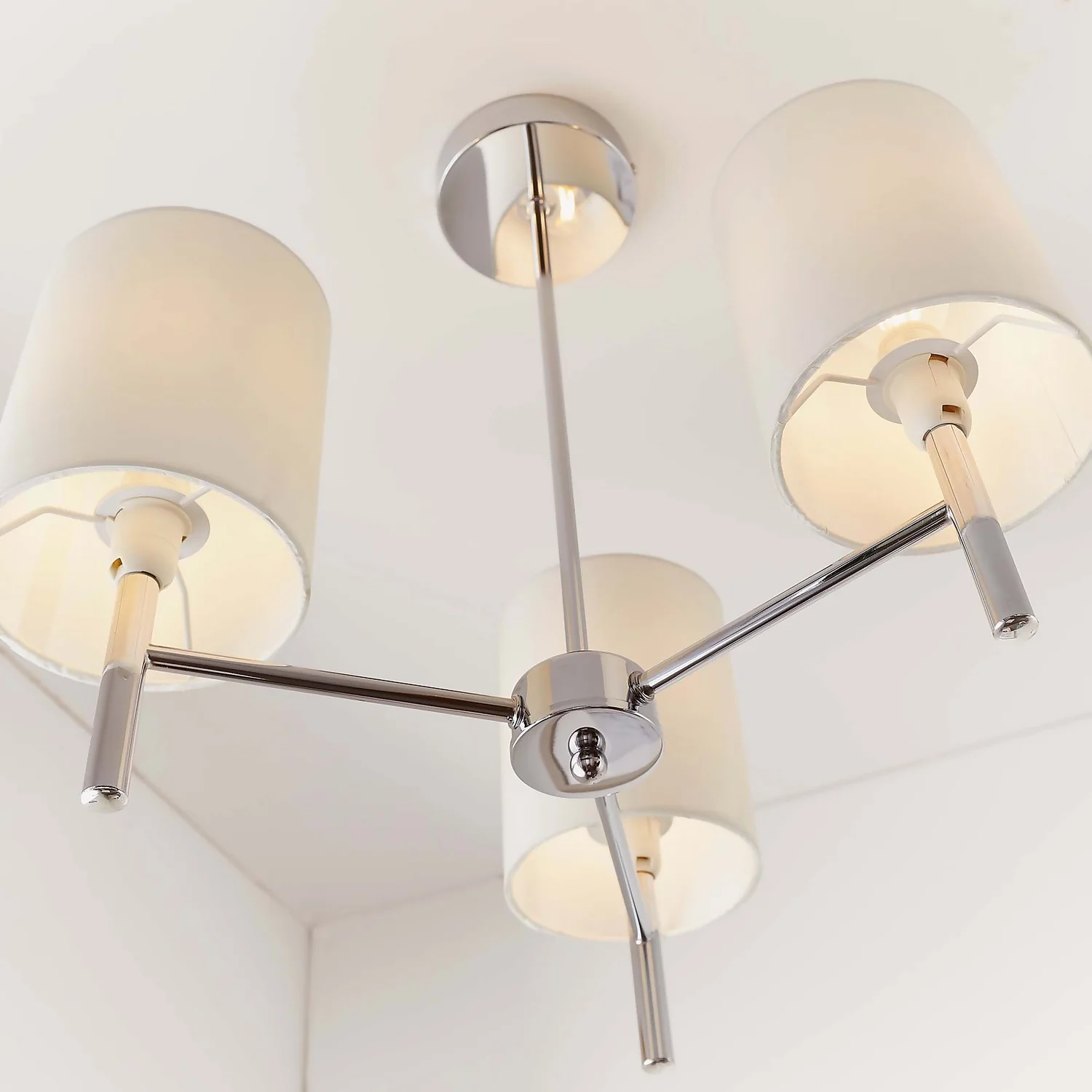 Kari 3 Light Semi Flush Ceiling Light - Chrome 7 Kari 3 Light Semi Flush Ceiling Light - Chrome - Image 5