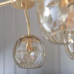 Geneva 5 Light Pendant Light - Brass -Luxe Light Shop 13938485 8084981958653119