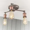 Henrik 3 Light Semi Flush Ceiling Light - Pewter -Luxe Light Shop 13938488 1894981960785975