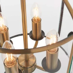 Abott 4 Light Pendant Light - Brass -Luxe Light Shop 13938493 1184981958239215