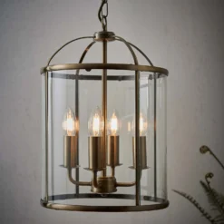 Abott 4 Light Pendant Light - Brass -Luxe Light Shop 13938493 1444981958158269