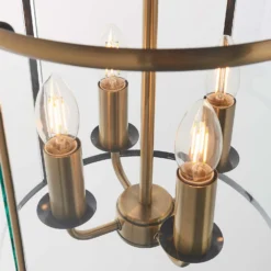 Abott 4 Light Pendant Light - Brass -Luxe Light Shop 13938493 3234981958215938