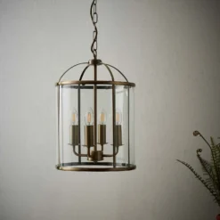 Abott 4 Light Pendant Light - Brass -Luxe Light Shop 13938493 9574981958132745