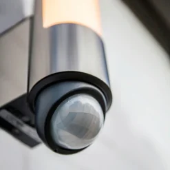 Lutec Leda LED Outdoor Wall Light With PIR Motion Sensor - Stainless Steel -Luxe Light Shop 13950209 1594993071769029