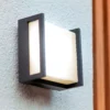 Lutec Qubo LED Square Outdoor Wall Light - Anthracite -Luxe Light Shop 13950210 1274993052187744