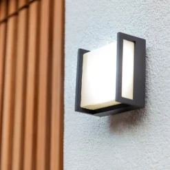 Lutec Qubo LED Square Outdoor Wall Light - Anthracite 8 Lutec Qubo LED Square Outdoor Wall Light - Anthracite -Luxe Light Shop 13950210 1354993052295615