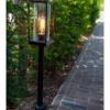 Lutec Flair E27 Outdoor Bollard Light - Black -Luxe Light Shop 13950211 4194993071696516