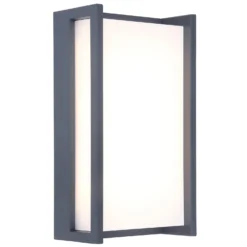 Lutec Qubo LED Rectangle Outdoor Wall Light - Anthracite 8 Lutec Qubo LED Rectangle Outdoor Wall Light - Anthracite -Luxe Light Shop 13950212 2014993052234157