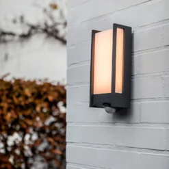 Lutec Qubo LED Outdoor Wall Light With PIR Motion Sensor - Anthracite 12 Lutec Qubo LED Outdoor Wall Light With PIR Motion Sensor - Anthracite -Luxe Light Shop 13950215 3414993052600097