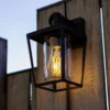 Lutec West E27 Outdoor Wall Lantern - Black 2 Lutec West E27 Outdoor Wall Lantern - Black -Luxe Light Shop 13950222 1405009726093859