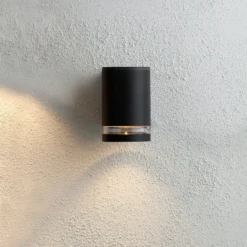 Lens Outdoor Down Wall Light - Anthracite