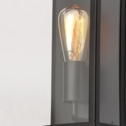 Minerva Outdoor Box Lantern Wall Light - Black 9 Minerva Outdoor Box Lantern Wall Light - Black -Luxe Light Shop 13956092 1724995190332837