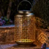 Homebase Edit Antique Gold Solar Moroccan Lantern - 48cm 2 Homebase Edit Antique Gold Solar Moroccan Lantern - 48cm -Luxe Light Shop 13956308 1075002413836130