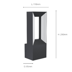 Eglo Riforano Outdoor LED Wall Light -Luxe Light Shop 14222380 6055020562845224