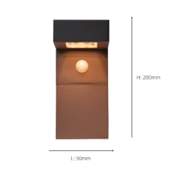 Eglo Baracconi Outdoor LED Sensor Solar Wall Light -Luxe Light Shop 14222391 1745020563280281
