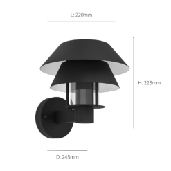 Eglo Chiappera Outdoor Wall Light -Luxe Light Shop 14222398 8045020562789346