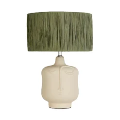 Face Table Lamp - Sage 10 Face Table Lamp - Sage -Luxe Light Shop 14232791 1505020297778016