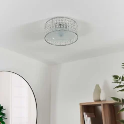 Belfont Bathroom Flush Ceiling Light - Chrome 12 Belfont Bathroom Flush Ceiling Light - Chrome -Luxe Light Shop 14301793 8535038438063944