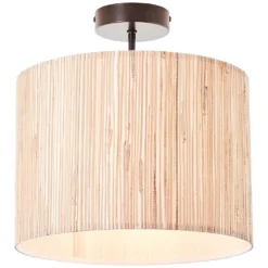 Caen Semi Flush Ceiling Light - Natural -Luxe Light Shop 14301796 4605038438879281