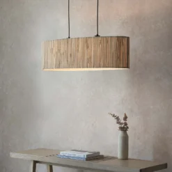 Caen Linear Pendant Ceiling Light - Natural -Luxe Light Shop 14301798 1245038439771427