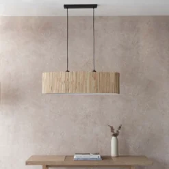 Caen Linear Pendant Ceiling Light - Natural -Luxe Light Shop 14301798 1485038439815842