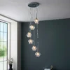 Clashmore Cluster Pendant Ceiling Light - Chrome Effect -Luxe Light Shop 14301803 2085038437738822