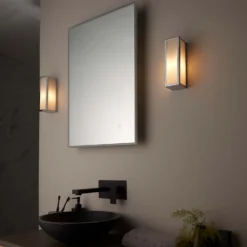 Daltra Small Bathroom Wall Light - Chrome Effect -Luxe Light Shop 14301804 1275038439917902