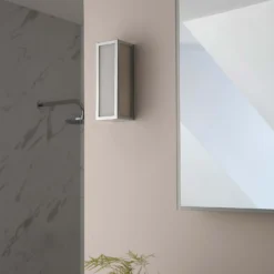 Daltra Small Bathroom Wall Light - Chrome Effect -Luxe Light Shop 14301804 4015038439990625