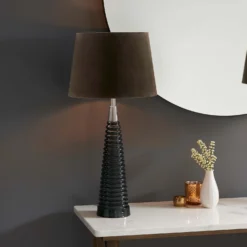 Fearn Table Lamp - Charcoal -Luxe Light Shop 14301810 8765038437934269