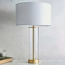Gills Table Lamp - Brass Effect -Luxe Light Shop 14301812 1735038492908666