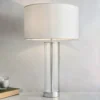 Gills Table Lamp - Nickel Effect -Luxe Light Shop 14301813 1035038492868217