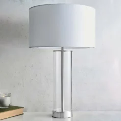 Gills Table Lamp - Nickel Effect 11 Gills Table Lamp - Nickel Effect -Luxe Light Shop 14301813 4815038492920972