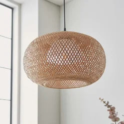 Laggan Globe Pendant Ceiling Light - Natural -Luxe Light Shop 14301815 1065038440025155