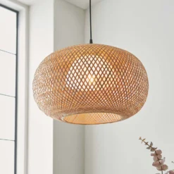 Laggan Globe Pendant Ceiling Light - Natural -Luxe Light Shop 14301815 1125038440108081