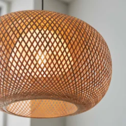 Laggan Globe Pendant Ceiling Light - Natural -Luxe Light Shop 14301815 7585038440144507