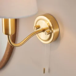 Naim Bathroom Wall Light - Brass Effect -Luxe Light Shop 14301821 2615038439712534