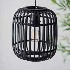Saval Pendant Ceiling Light - Dark Bamboo -Luxe Light Shop 14301823 2405038439628666