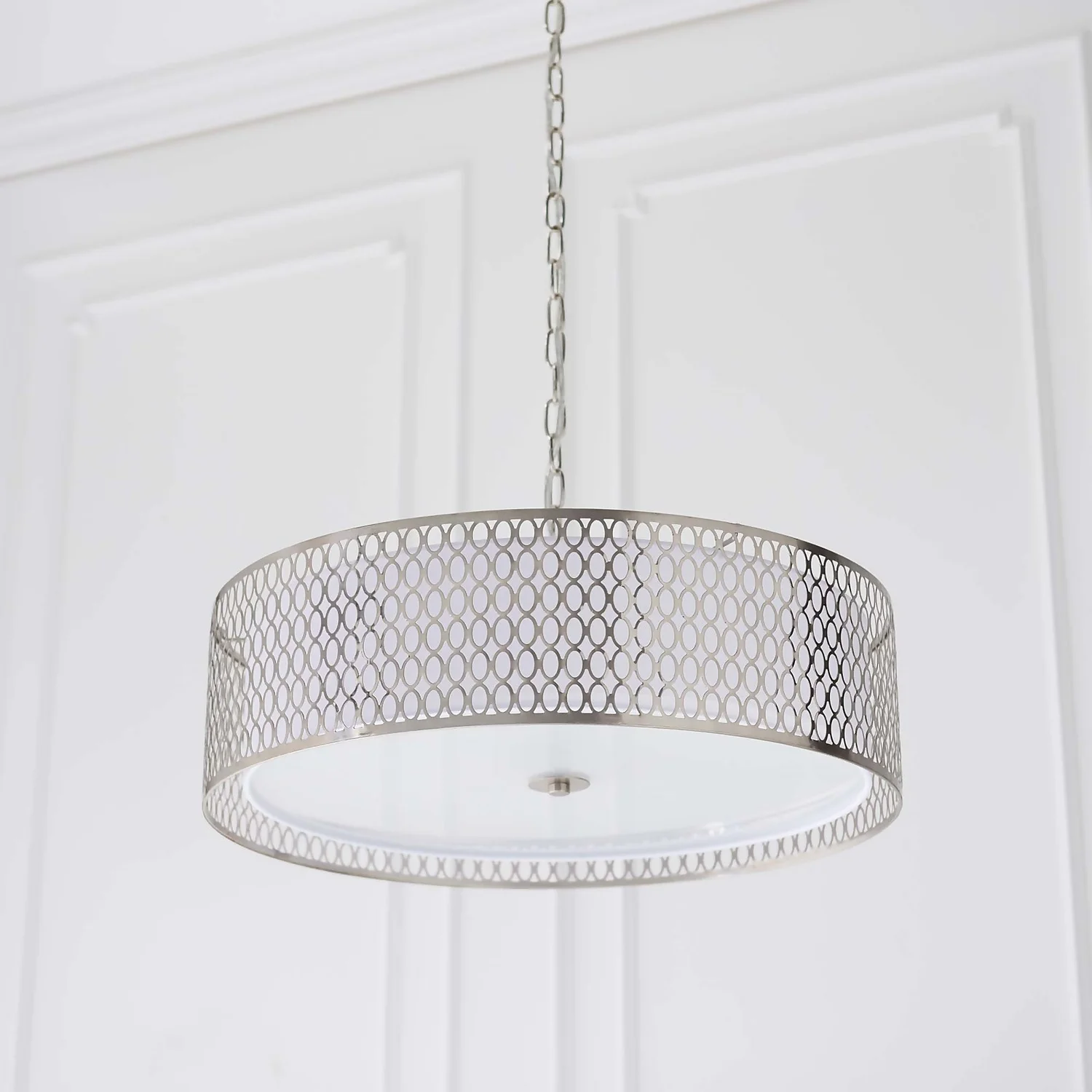 Orton Pendant Ceiling Light - Nickel Effect 5 Orton Pendant Ceiling Light - Nickel Effect - Image 3