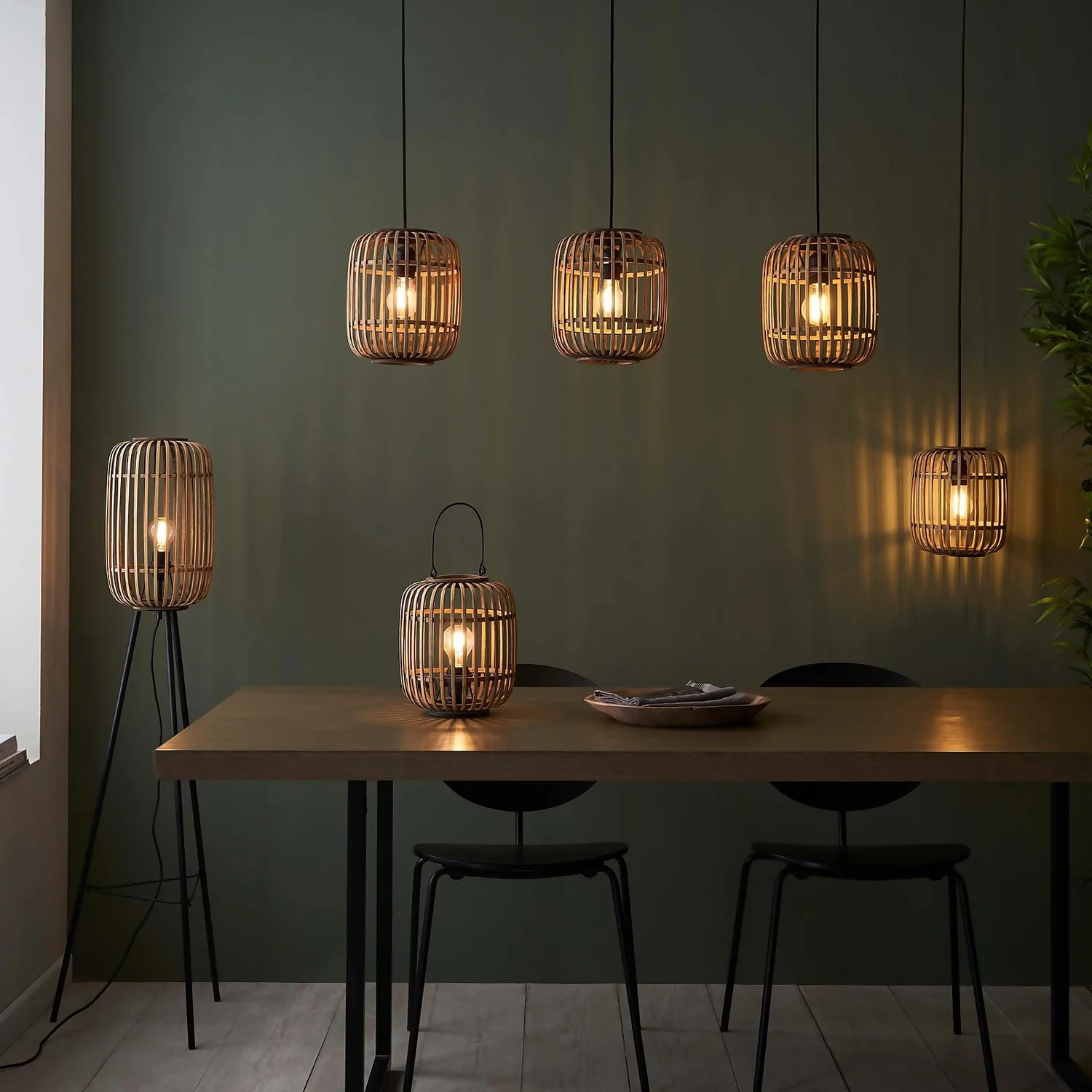 Saval Pendant Ceiling Light - Natural Bamboo 10 Saval Pendant Ceiling Light - Natural Bamboo - Image 8