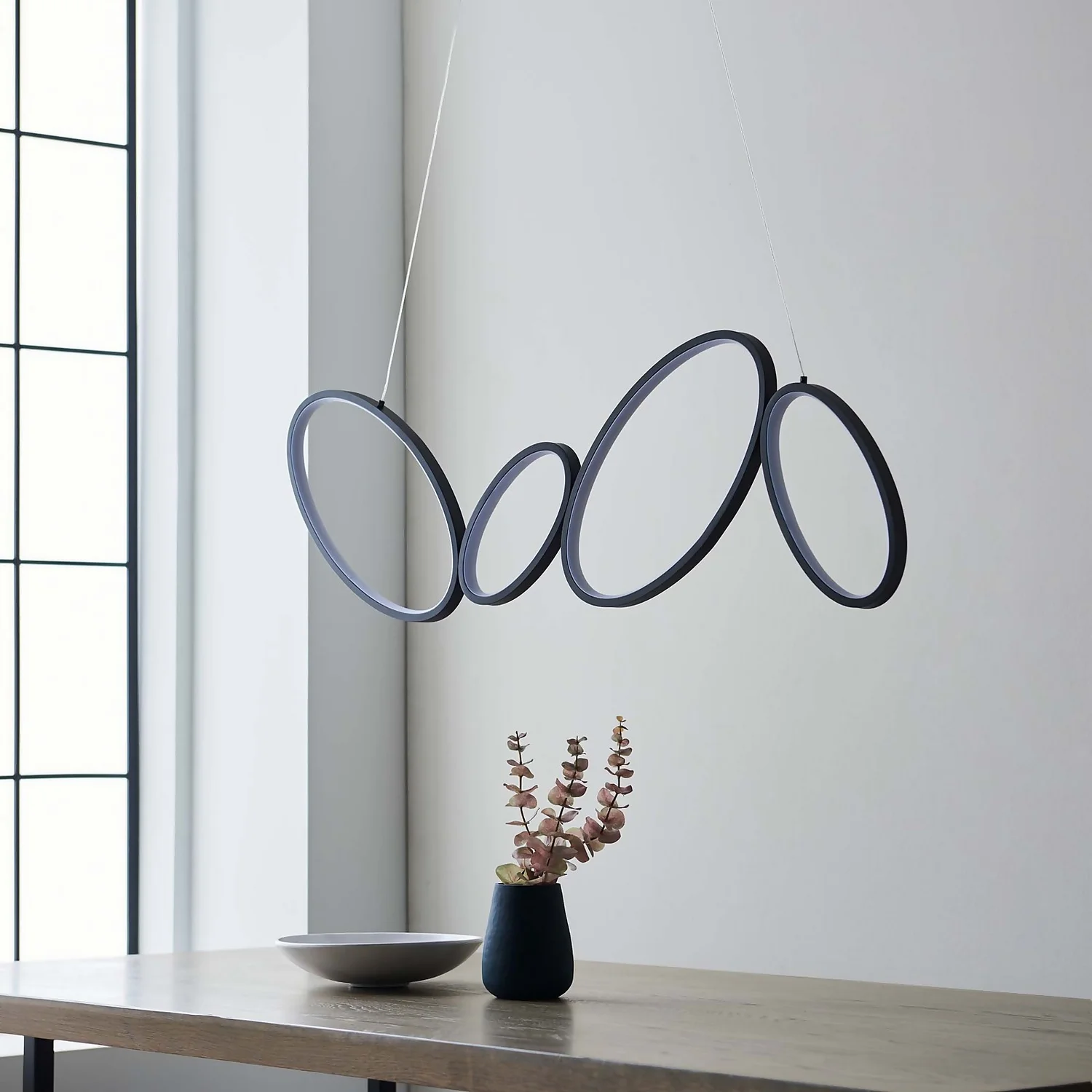 Torbeg Integrated LED Pendant Ceiling Light - Black 6 Torbeg Integrated LED Pendant Ceiling Light - Black - Image 4