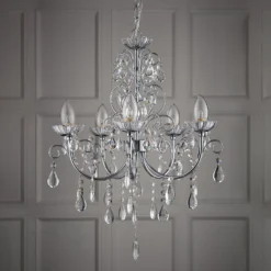 Shanzie Pendant Bathroom Ceiling Light - Chrome Effect -Luxe Light Shop 14301830 1355038492919715