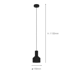 Eglo Casibare Pendant Ceiling Light - Black 9 Eglo Casibare Pendant Ceiling Light - Black -Luxe Light Shop 14302944 1665038223765601